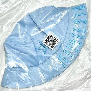 Jeffree Star Cosmetics Spring 2024 Box Exclusive Logo Blue Bucket Hat Womens NEW